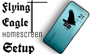 Flying Eagle Homescreen Setup | Best Minimal | KWGT Setup screenshot 1