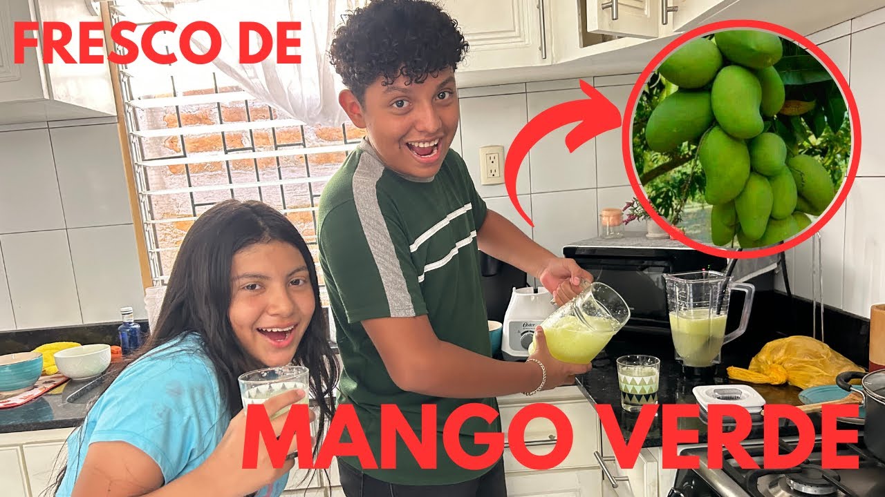 Que Rico Mango QUE RICOOO 😋 FRESCO DE MANGO VERDE HECHO POR MIS SOBRINOS 💚 - YouTube