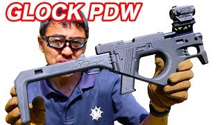 カスタム グロックカービン SRU PDW-P3 ガスブローバック+ 東京マルイ グロック18C  マック堺 エアガンレビュー動画