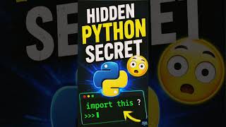 import this 😳 Python का Hidden Feature #learnpython #pythonsecret #pythonhiddenfeature