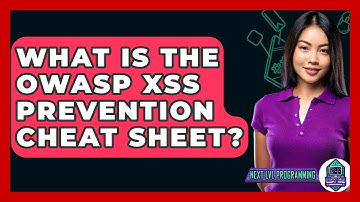 What Is The OWASP XSS Prevention Cheat Sheet? - Next LVL Programming