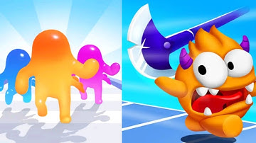 Jelly Clash 3D Vs Giant Blob Clash 3D - Gameplay walkthrough All Level (android, iOS)