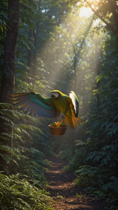 A parrot and a papaya tree emotional story, watch the full video#theaninatedtoons