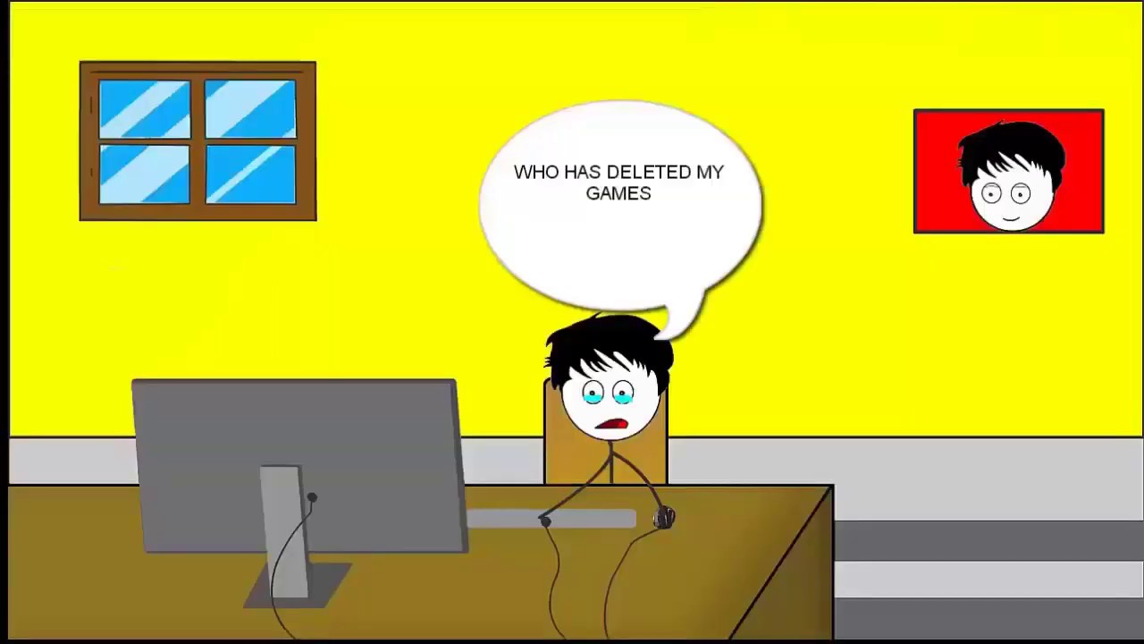 When your mom delete all your games - YouTube