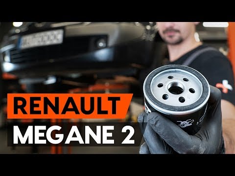 How to change oil filter and engine oil on RENAULT MEGANE 2 (LM) [TUTORIAL AUTODOC]