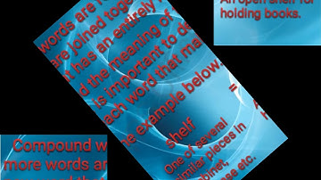 ENGLISH 5 Inferring the meaning of Compound Words Using Context Clues