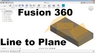 Fusion 360 Line to Plane