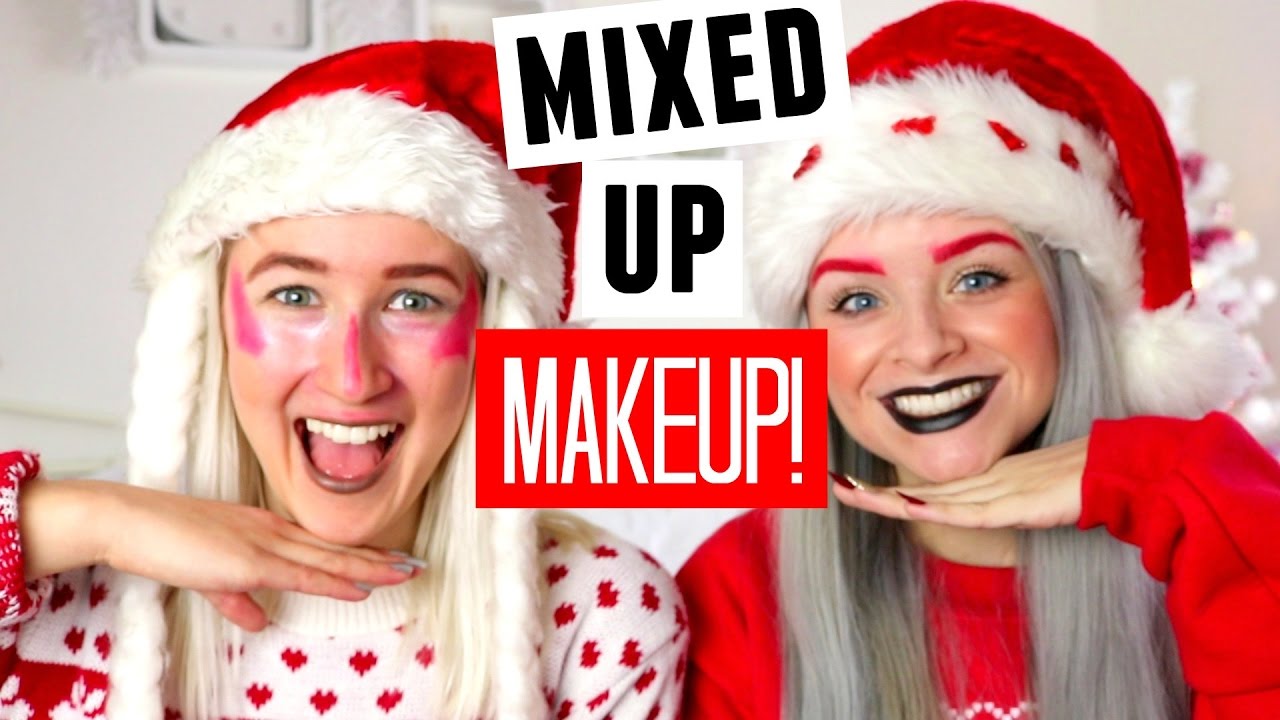 THE MIXED UP MAKEUP CHALLENGE WITH SOPHIE LOUISE!! | sophdoesnails