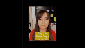 Days of the Week in Farsi/Persian
