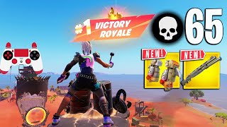 65 Elimination Solo Vs Squads Gameplay Wins (New! Fortnite Chapter 5 Season 3 PS4 Controller)