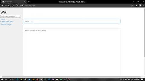 Wiki | CS50 Web Programming Project 1