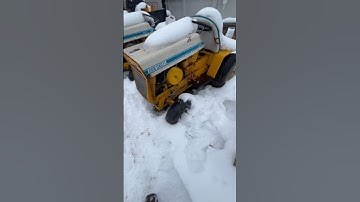 1967 #cubcadet 124 #coldstart   Recently revived now a good runner!