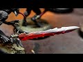 Fast painting method to create bloody sword for bloodletter