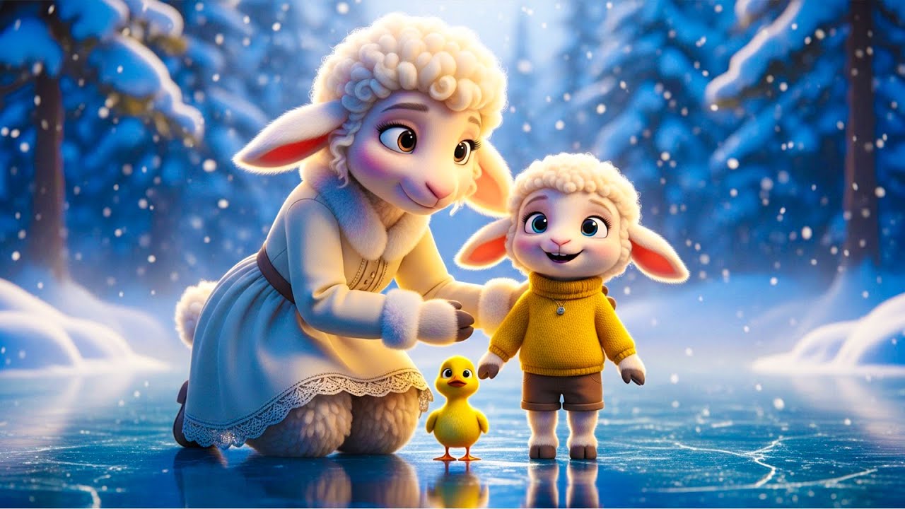 Khoảnh Khắc Ấm Áp Giữa Mùa Đông | Hai Mẹ Con Cừu Cứu Vịt Con