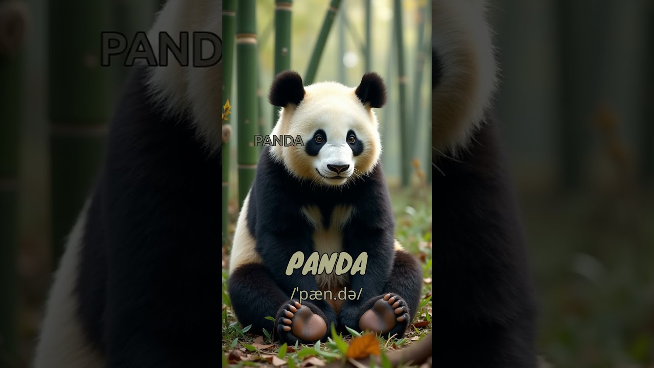 Loopoom English: Learn "Panda" - English Vocabulary & Pronunciation