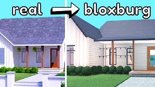 Building a SUBURBAN 1 STORY house in Bloxburg