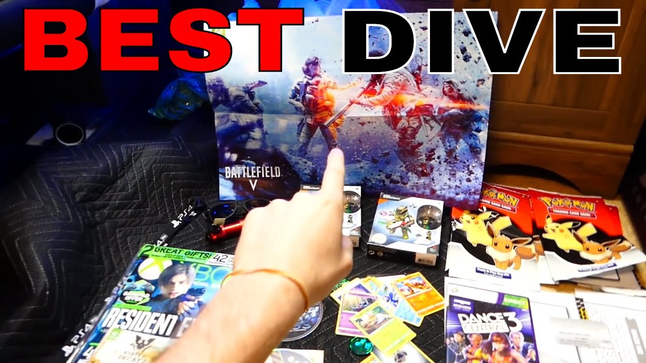 This is the BEST DUMPSTER DIVE EVER!!! Gamestop Dumpster Dive Night