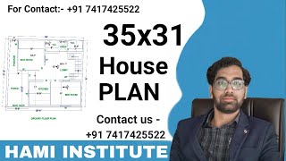 35X31 House Floor Plan |  HAMI Institute