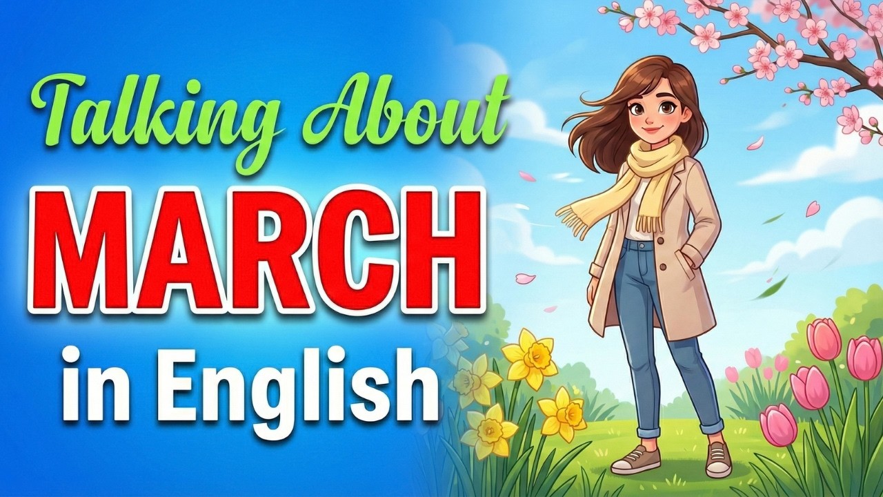 How to Talk About March in English | Easy English Conversation Practice