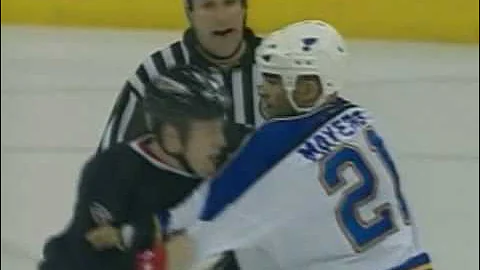 Jamal Mayers vs Jason Chimera Apr 13, 2006