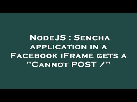 NodeJS : Sencha