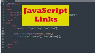 JavaScript Tutorials - using LINKS