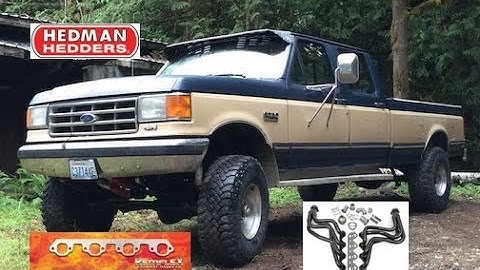 HEDMAN HEADERS INSTALLATION VIDEO  1987 FORD F350 460 BBF 4X4