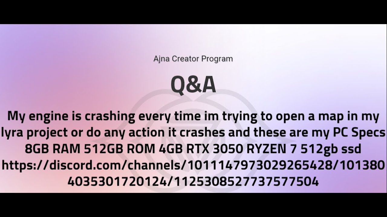 Engine crashing everytime while trying to open a map in my Lyra project ...