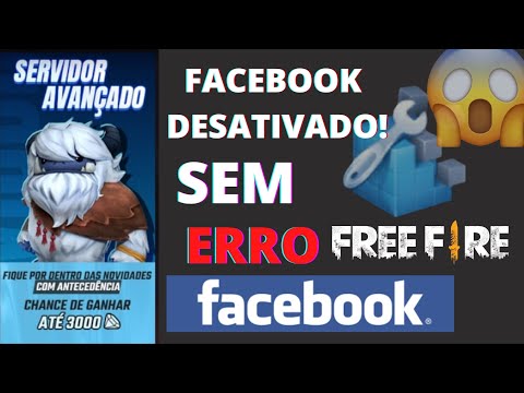 COMO BAIXAR O SERVIDOR AVANÇADO DO FREE FIRE SEM ERRO DE LOGIN |  Erro Login desativado no Facebook