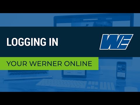 Your Werner Online FAQ - Log In