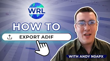 How To Export an ADIF File