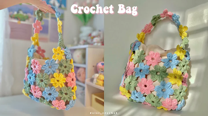 How To Crochet a Bag | Crochet Flower Bag Tutorial🌼
