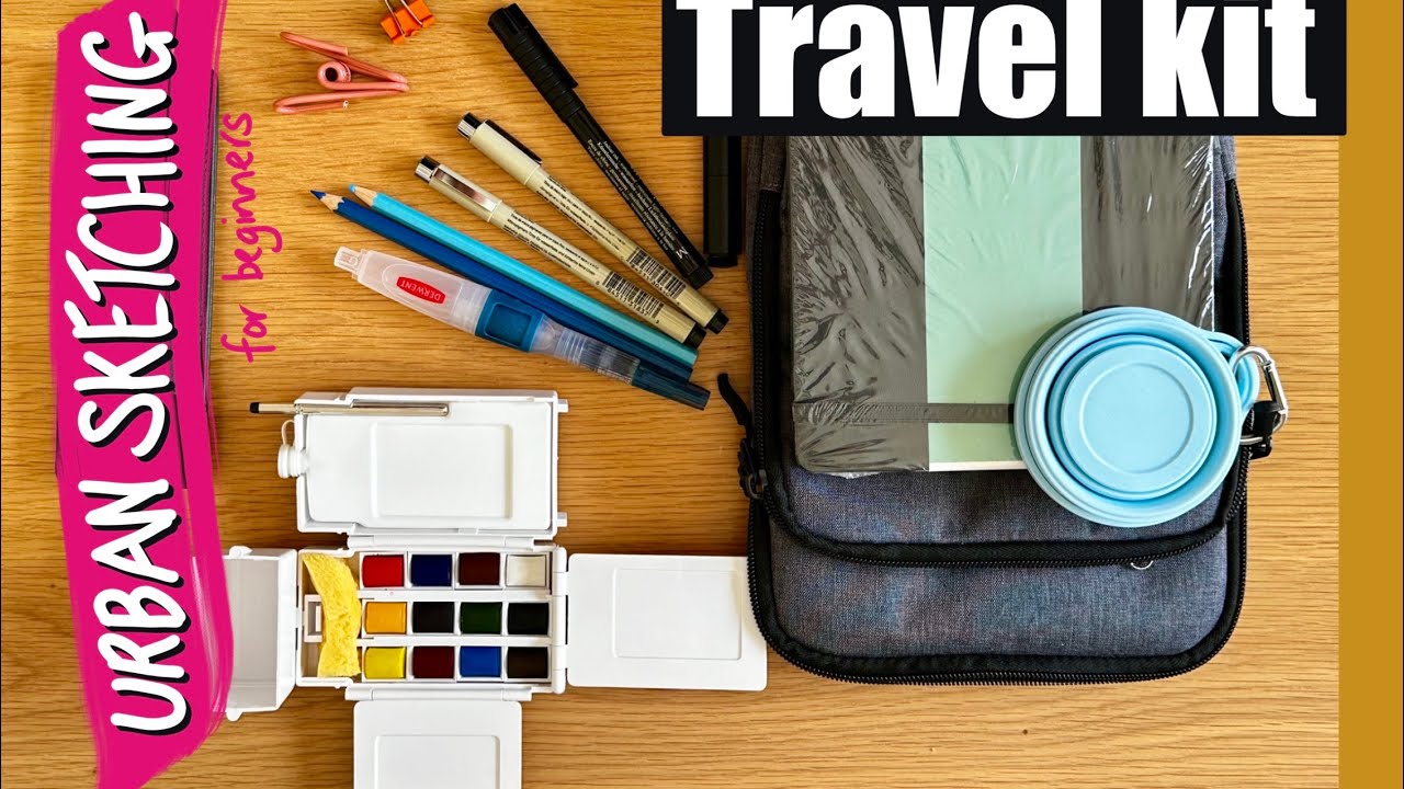 URBAN SKETCHING travel kit - My favourite art supplies for drawing on ...