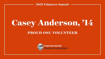 Setting students on the right foot toward success | Casey Anderson, ’14, OSU Volunteer Summit