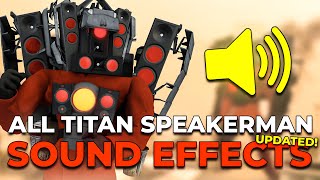 Upgraded Titan Speakerman All Sound effects🔊 l UPDATED VERSION 🟡 Resimi