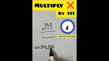 Vedic math |fast calculation | multiply three digits by 111|easy method |Vedic maths tricks#shorts