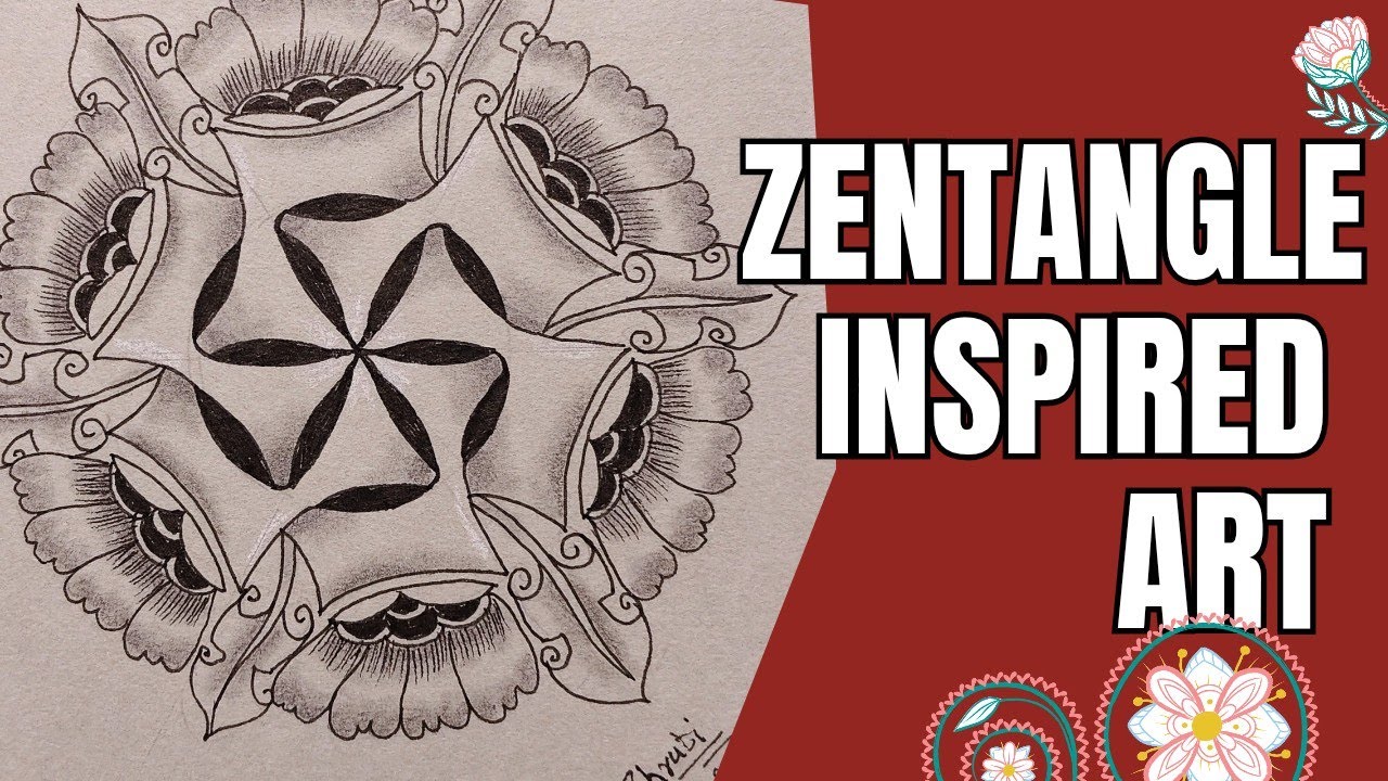Zentangle art made easy step by step guide.
