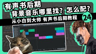 有声书后期 BGM背景音乐哪里找？怎么配？ 24集 从小白到大师有声书后期教程 愤怒的调音师 声卡话筒测评 广播剧