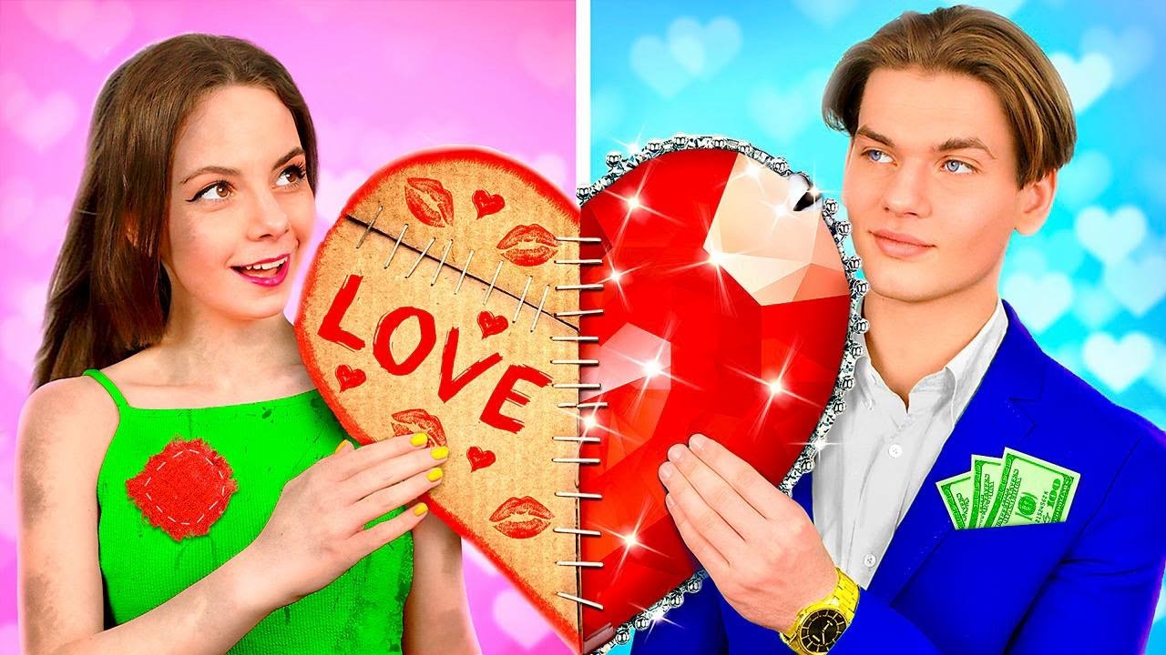 Poor Girl Fell in Love With a Rich Boy || Broke Girl VS Millionaire ...