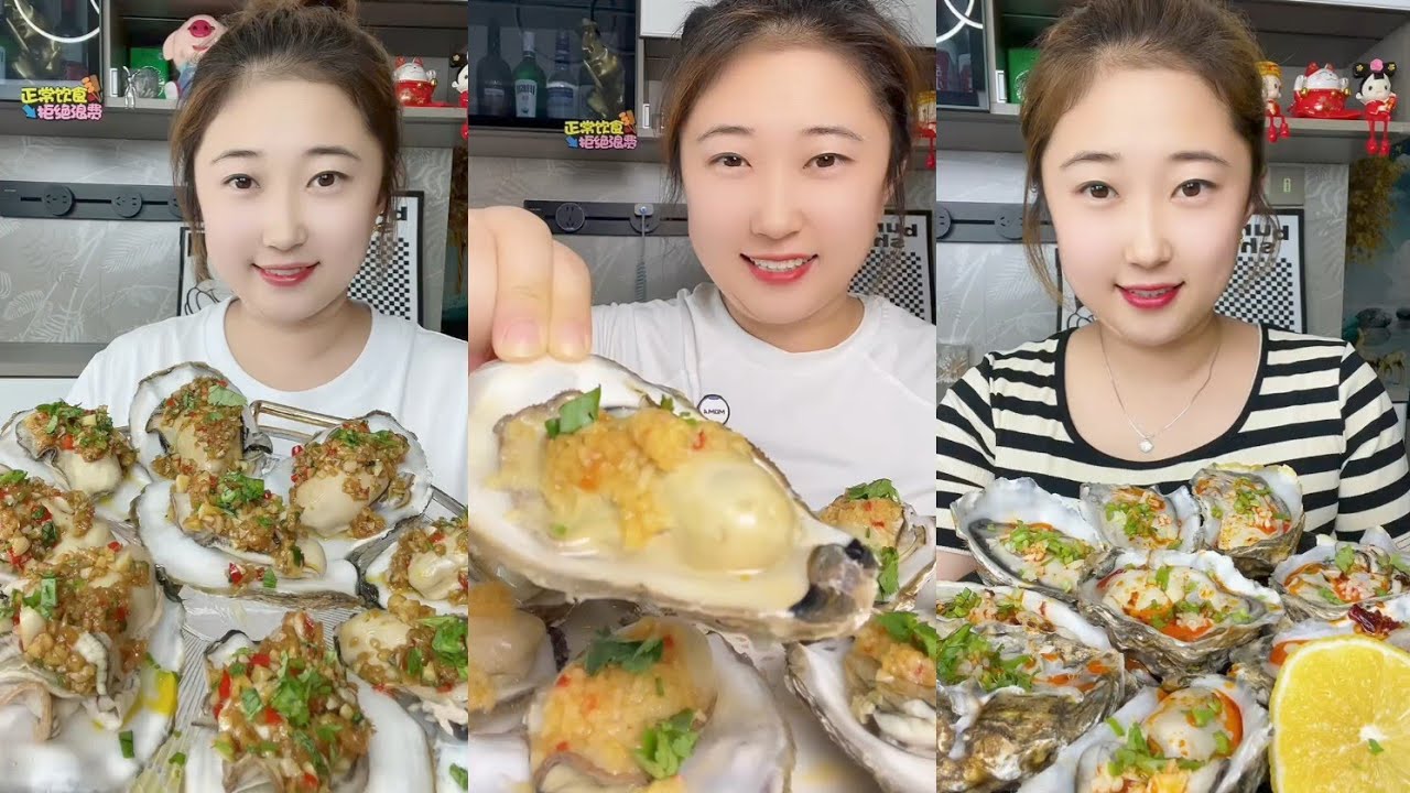 Asmar challenge Eating Seafood 🦞🦞Shrimp🍤🦐 Crap 🐙🦑 Squid (1Mukbbang)#salmon #oysters #shrimp #lopster