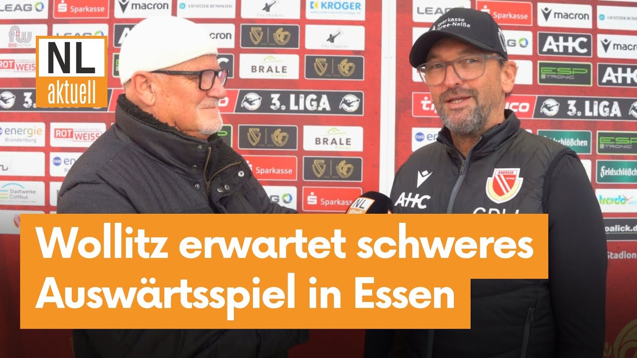 FC Energie Cottbus | Auswärtsspiel gegen Essen - Pele Wollitz erwartet Gegner mit Rückenwind