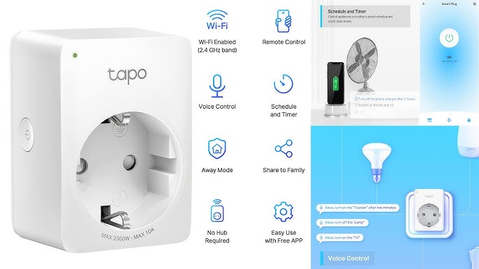 TAPO P100 Tp-Link Mini Smart Socket de Wi-Fi inteligente