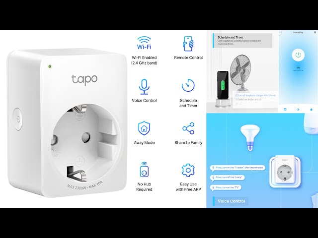 TP-Link Tapo Smart Plug Mini, Smart Home Wifi Outlet Works with Alexa Echo  & Google Home, No Hub Required, Remote Control Your Home Appliances from  Anywhere, New Tapo APP Needed P100 