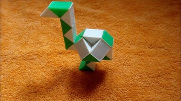 how to making ostrich Malayalam||Snake puzzle ostrich|snake cube 24|snake cube bird.