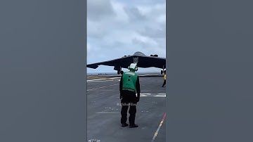 B-2 Stealth Bomber Toches Down on a Nimitz-Class Carrier