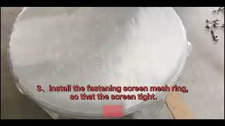 Rotation vibration screen replacement steps