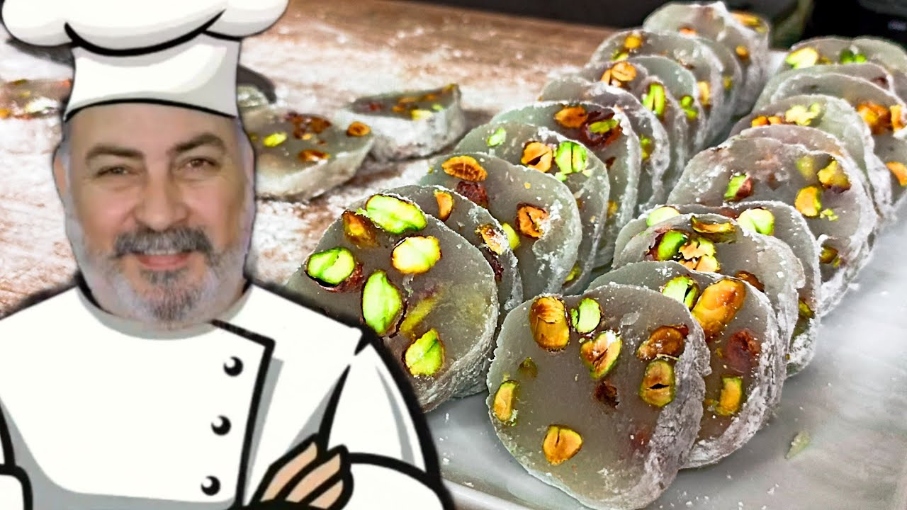 راحة الحلقوم تطلة بالفستق الحلبي ملبن@eamalcham