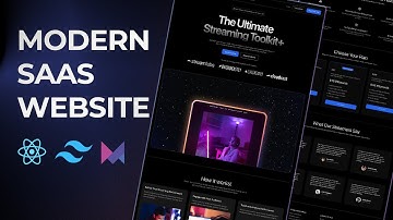 Build a Modern SaaS Website with React, Tailwind, and Framer Motion | Full Tutorial
