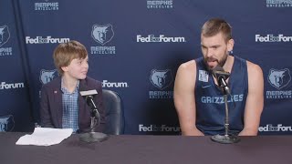 Marc Gasol on his favorite things about Memphis, being tall | Le Bonheur Jr. Broadcasters