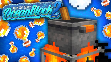 Minecraft Oceanblock 2 | GEARING UP FOR THE LAVA DIMENSION! #3 [Modded Questing Oceanblock]